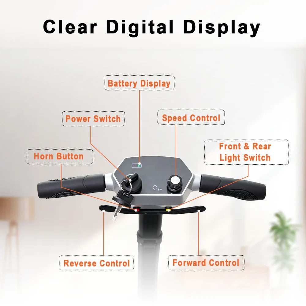 Movaro  Lightweight Foldable Mobility Scooter